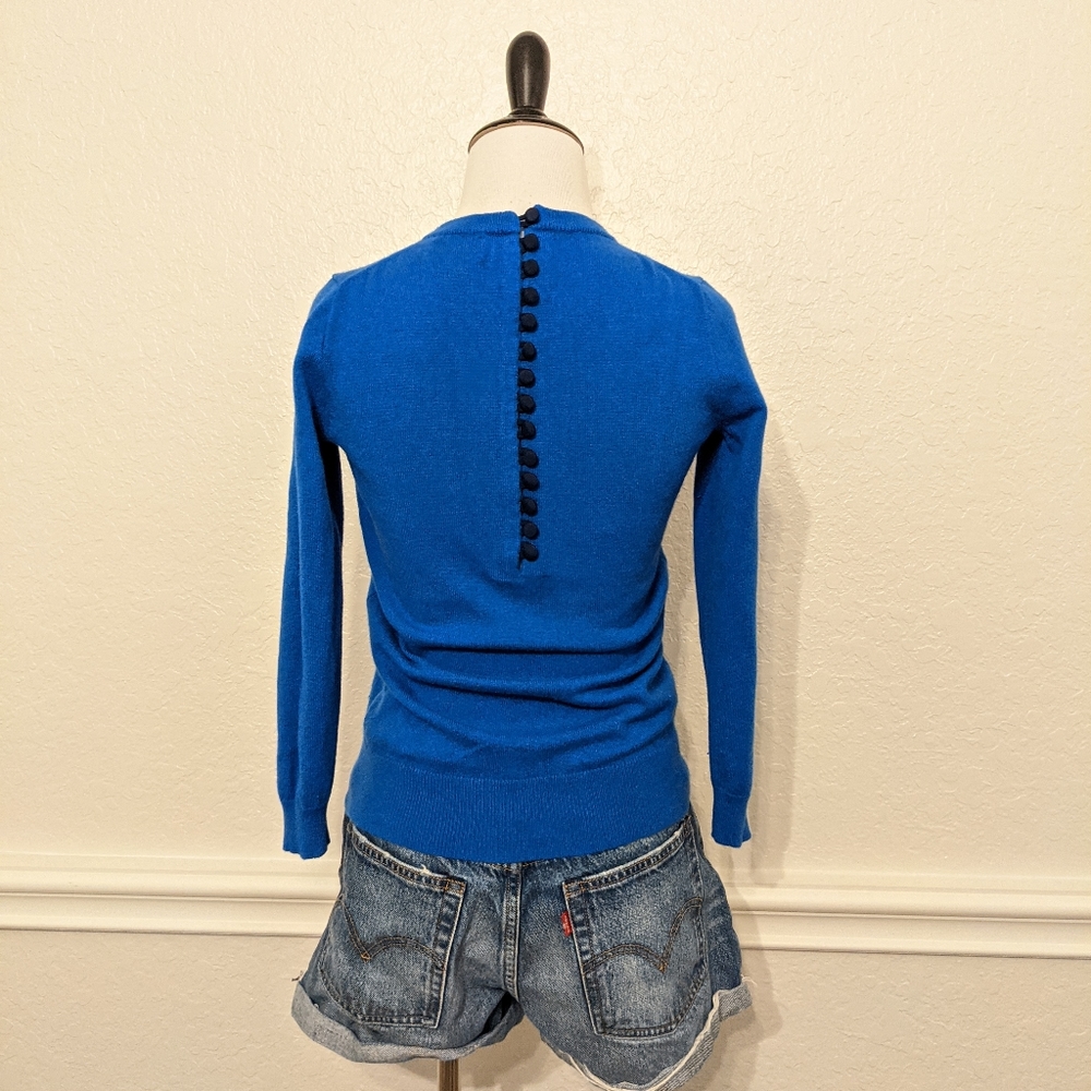 J Crew Button Back Italian Cashmere Sweater